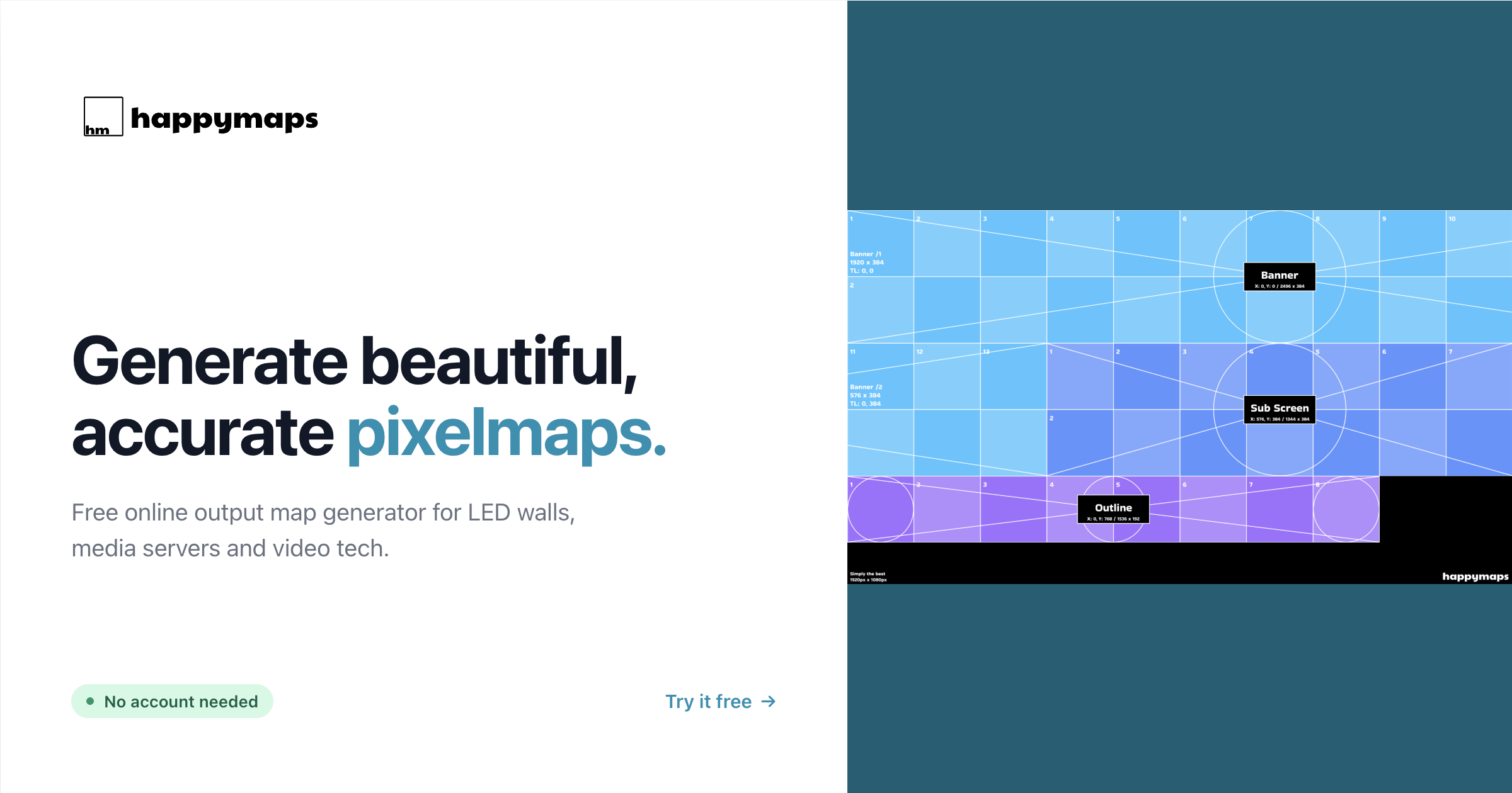 HappyMaps Studio | Lifetime License for LED Pixel Mapping
